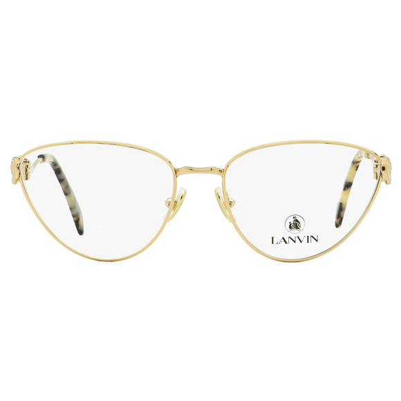 Lanvin LNV2110 Cat Eye Eyeglasses 708 Gold/Cream 54mm - Picture 2 of 2